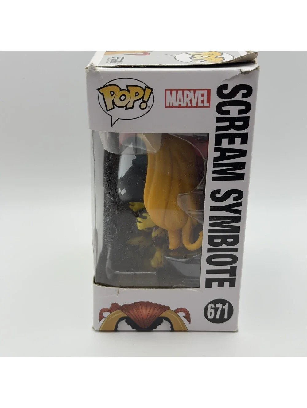 MARVEL FUNKO POPS! Soldier Supreme 679 Scream Symbiote 671 Exclusive Glow Dark